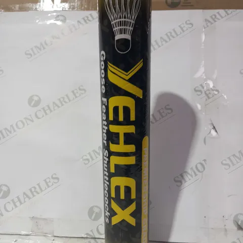 YEHLEX PREMIERSHIP GOOSE FEATHER SHUTTLECOCKS WHITE SPEED 78