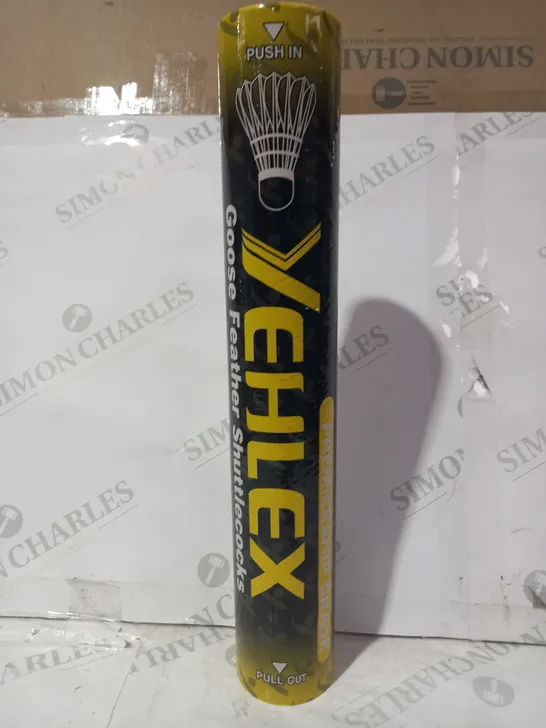 YEHLEX PREMIERSHIP GOOSE FEATHER SHUTTLECOCKS WHITE SPEED 78