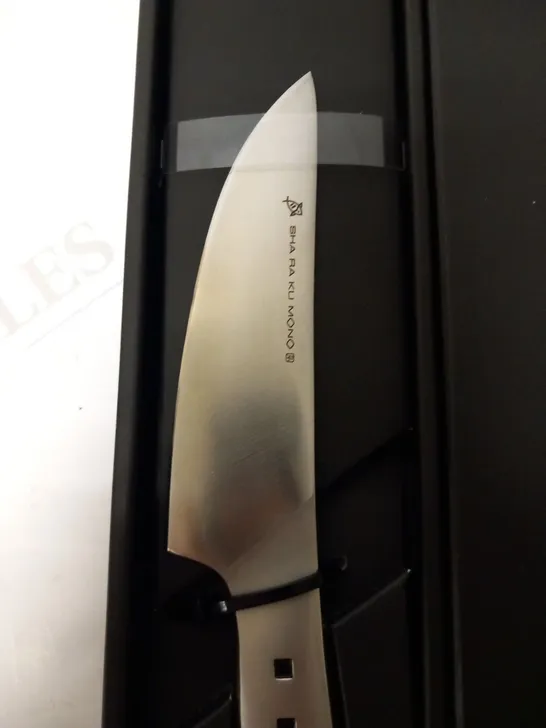 BOXED SHA RA KU MONO MOLYBDENUM VANADIUM STEEL 18-8 STAINESS STEEL FJ-03 13CM DEBA KNIFE