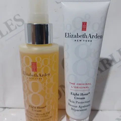 BOXED ELIZABETH ARDEN EIGHT HOUR MIRACLE OIL & PROTECTANT SET