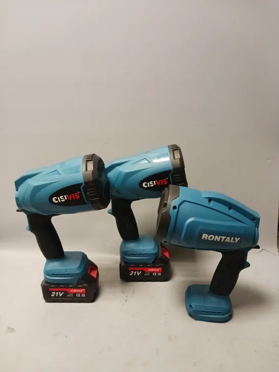 2X CISVIS CORDLESS SPRAY GUN, AND RONTALY PAINT SPRAYER 