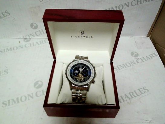 DESIGNER STOCKWELL AUTOMATIC DATE DIAL BRACELET STRAP WRISTWATCH RRP £650
