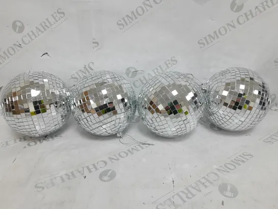 BOXED SET OF 4 DISCO BALLS