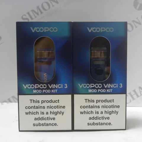 BOX OF 2 VOOPOO VINCI 3 MOD POD KITS