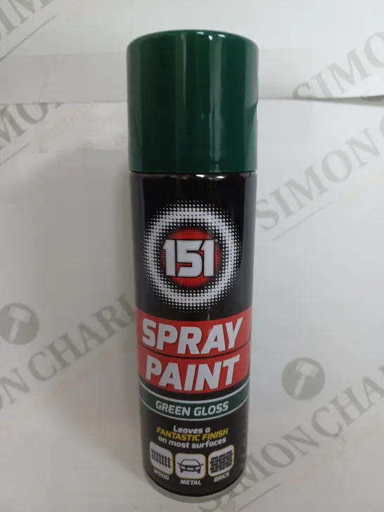 BOX OF 12 151 SPRAY PAINT IN GREEN GLOSS