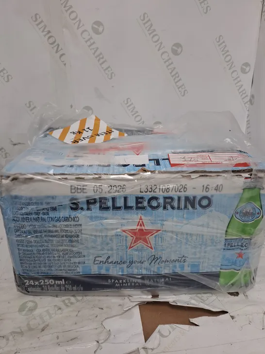SAN PELLEGRINO SPARKLING MINERAL WATER IN GLASS 24 X (25CL)