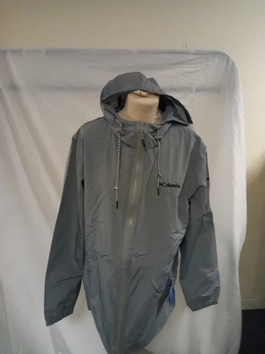 GREY COLOUMBIA WINTER RAIN COAT SIZE M 