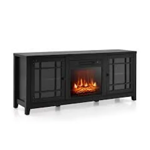 BOXED 148cm STORAGE TV CONSOLE WITH FIREPLACE INSERT -  (1 BOX)