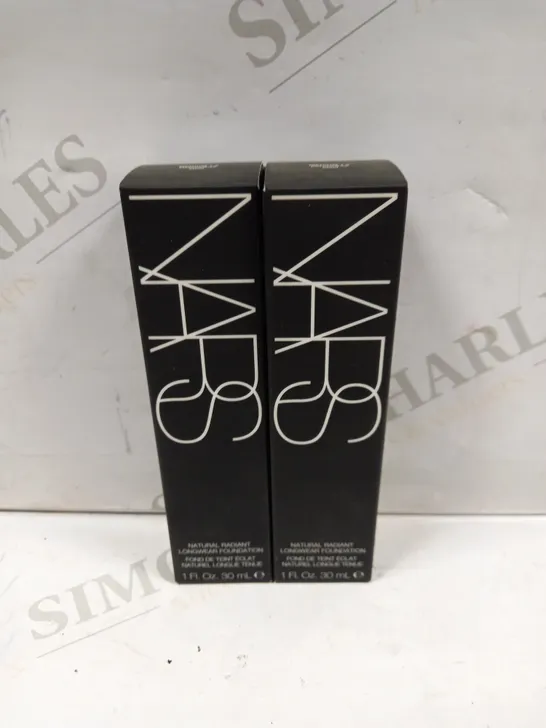 BOX OF 2 NARS NATURAL RADIANT LONGWEAR FOUNDATION - MEDIUM 1.2 PATAGONIA 