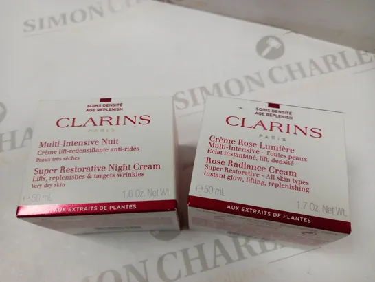 CLARINS FACIAL SKINCARE BUNDLE 2 ITEMS 