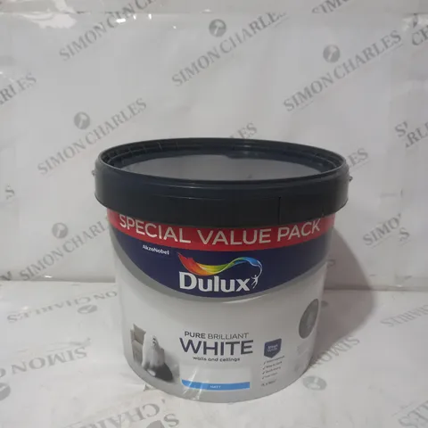 DULUX PURE WHITE MATT PAINT - 7L