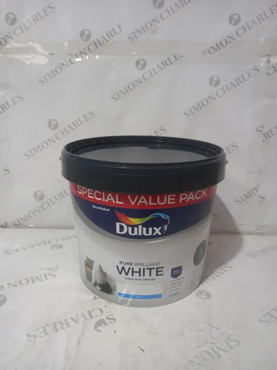 DULUX PURE WHITE MATT PAINT - 7L