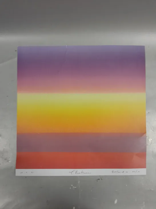 SIGNED LIMITED EDITION UNIQUE COLOUR GRADIENTS PRINT 2/10