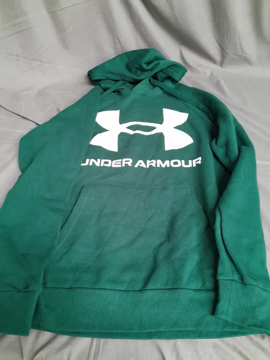 MENS LOOSE UNDER ARMOUR JUMPER IN GREEN 