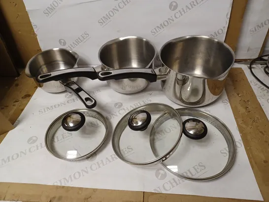 PRESTIGE STAINLESS STEEL COOKWARE SET