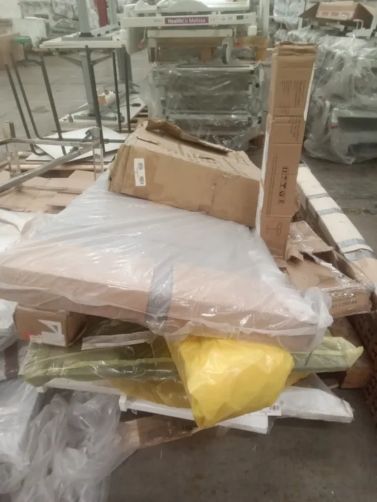 PALLET OF ASSORTED FURNITURE PARTS 