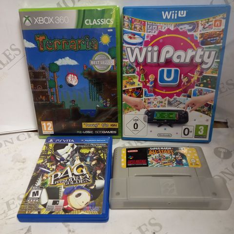 LOT OF 4 ASSORTED VIDEO GAMES