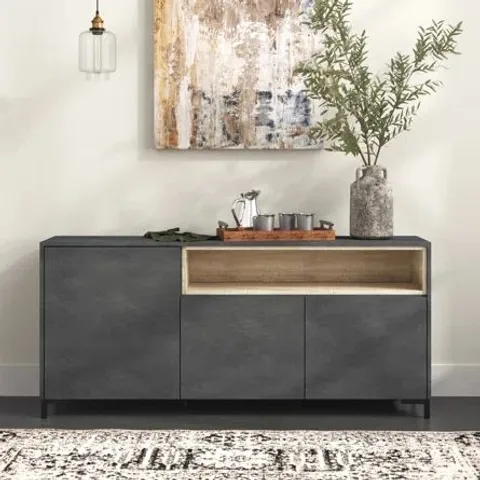 BOXED NEVADA SIDEBOARD - GREY