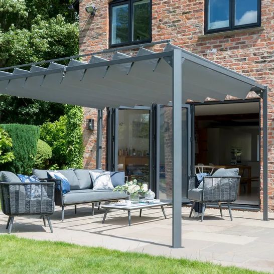 BOXED PANDORA LEAF PERGOLA 3X3M (2 BOXES)