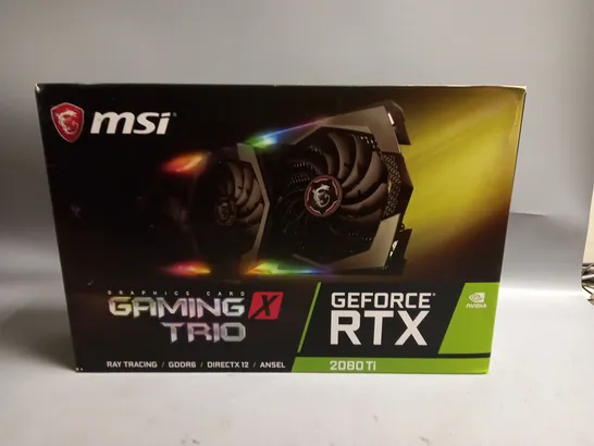 BOXED MSI GEFORCE RTX 2080 TI GRAPHICS CARD GAMING TRIO X