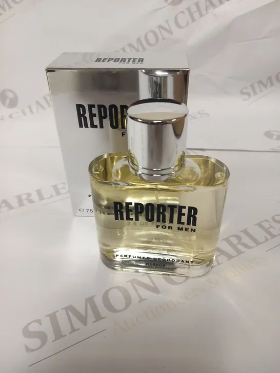 10 BOXED REPORTER FOR MEN PERFUMED DEODORANT NATURAL SPRAY 75ML