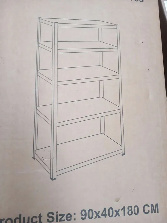 BOXED HEAVY DUTY SHELVING 90X 40X180CM