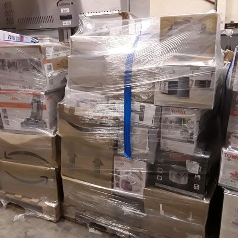 PALLET OF ELECTRICAL GOODS INCLUDING TEFAL MULTICOOK, SWAN 4 SLICE TOASTER AND KETTLE, MORPHY RICARDS VACUUM CLEANER AND MORPHY RICHARDS JET STEAM IRON