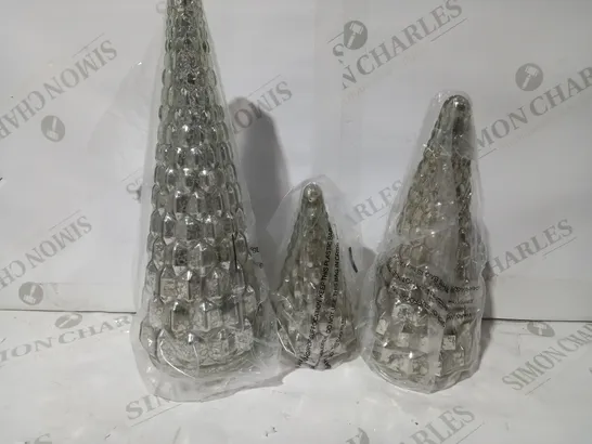 ALISON CORK SET OF MERCURY GLASS TREES