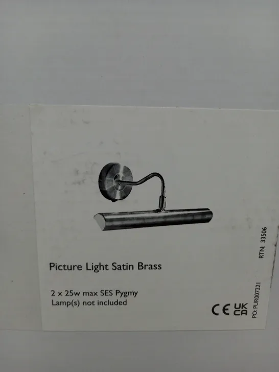 ONEDIN PICTURE LIGHT SATIN BRASS