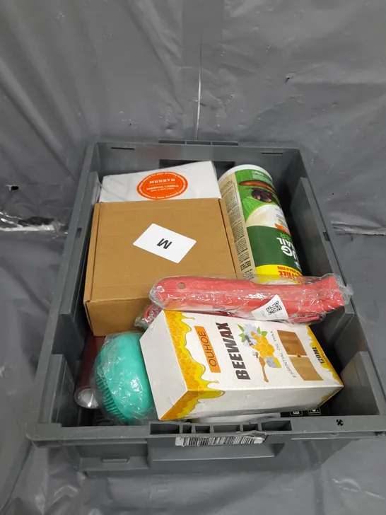 LOT CONTAINING VARIOUS HOUSEHOLD ITEMS TO INCLUDE; SEALANT , SLUG KILLER , OIL WAX , ETC 