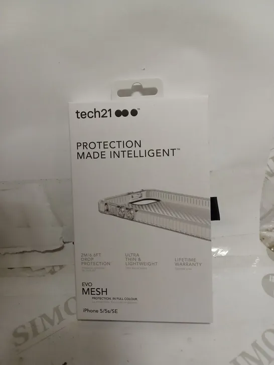 LOT OF 79 X TECH21 EVO MESH CLEAR CASE FOR APPLE IPHONE 5/5S/SE - CLEAR/WHITE  