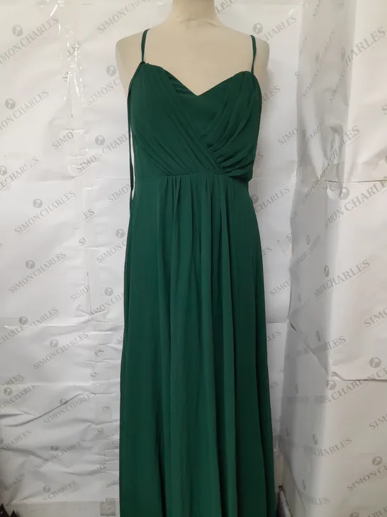 EVER PRETTY FOREST GREEN DRESS - LARGE