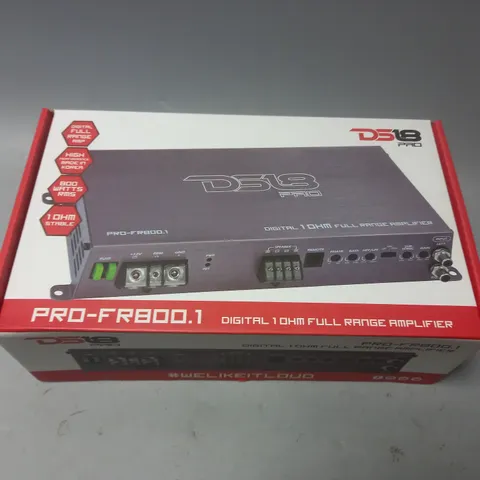 BOXED DS18 PRO-FR800.1 DIGITAL 1 OHM FULL RANGE AMPLIFIER 
