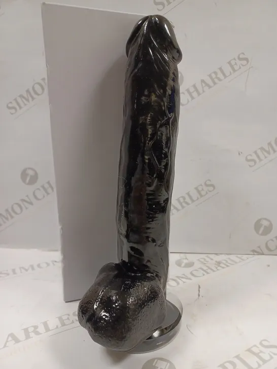 BOXED SILICONE 9" DILDO WITH BALLS 