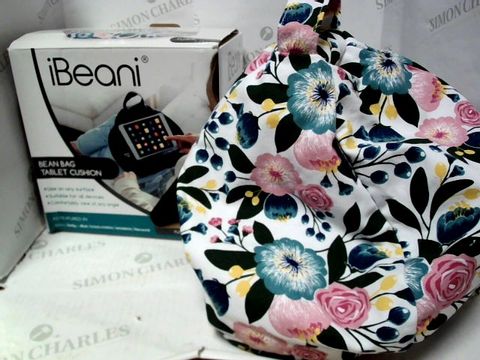 iBEANI BEAN BAG TABLET CUSHION SUITABLE FOR ALL DEVICES - FLORAL