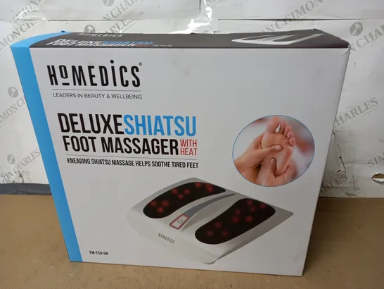 BOXED HOMEDICS DELUXE SHIATSU FOOT MASSAGER WITH HEAT