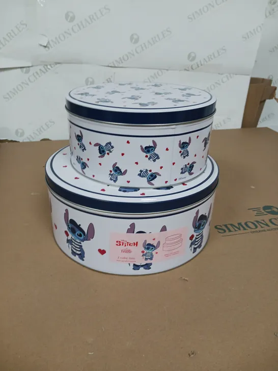 DISNEY STITCH CAKE TIN PAIR 