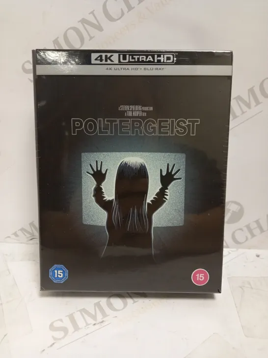 SEALED POLTERGEIST 4K ULTRA HD ULTIMATE COLLECTOR'S EDITION BLU-RAY, INCLUDING STEELBOOK, 32 PAGE BOOK, POSTER & PHOTO REPRODUCTIONS