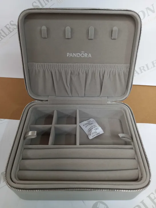 PANDORA GREY EMPTY JEWELLERY BOX 