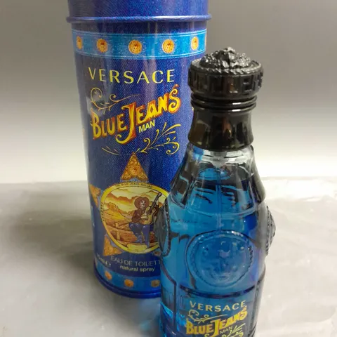 BOXED VERSACE BLUE JEANS MAN EAU DE TOILETTE SPRAY 75ML