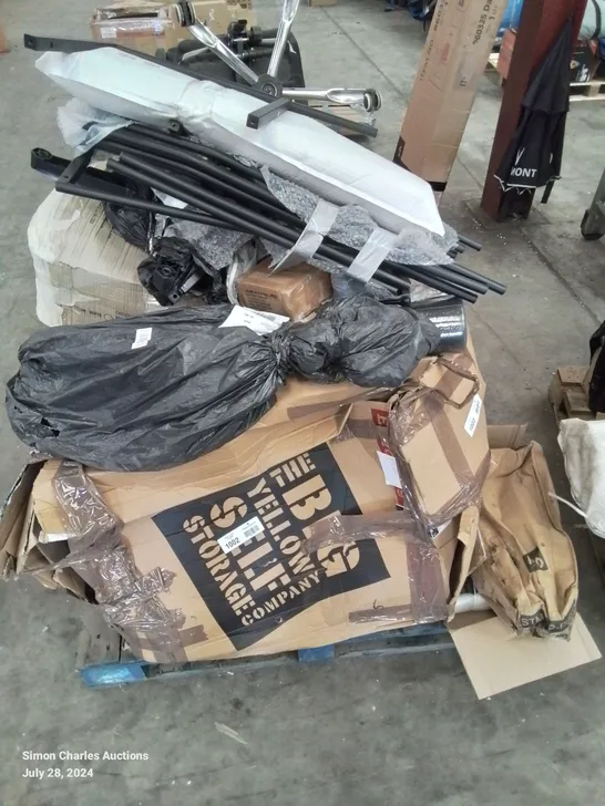 PALLET CONTAINING VARIOUS FURNITURE PARTS AND INCOMPLETE CHAIR SETS ETC.