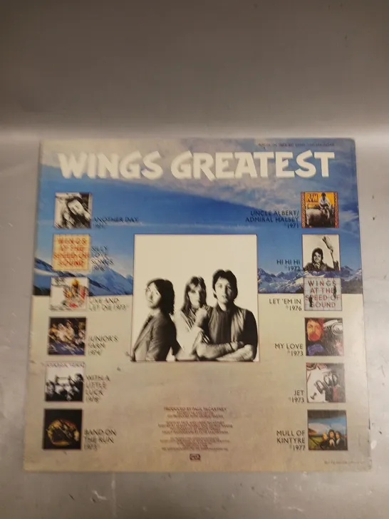 WINGS GREATEST VINYL 