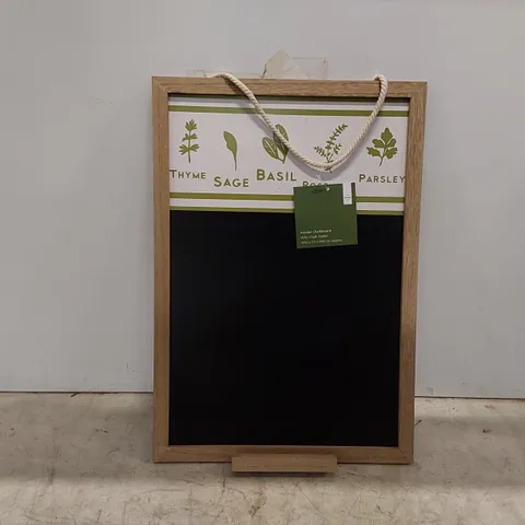 BAGGED KENDAL CHALKBOARD WITH CHALK HOLDER // W32 X D3 X 46CM APPROX. (1 ITEM)
