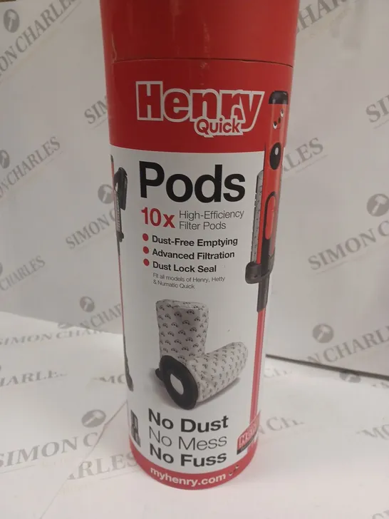 HENRY QUICK 10-PACK OF HIGH EFFICIENCY PODS