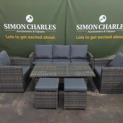 BRAND NEW BOXED KANSAS GARDEN AND PATIO RATTAN SOFA SET (3 BOXES)