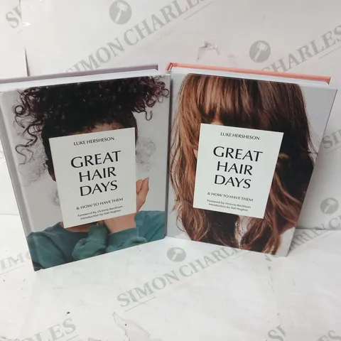 TWO ASSORTED GREAT HAIR DAYS AND HOW TO HAVE THEM LUKE HERSHESON BOOKS