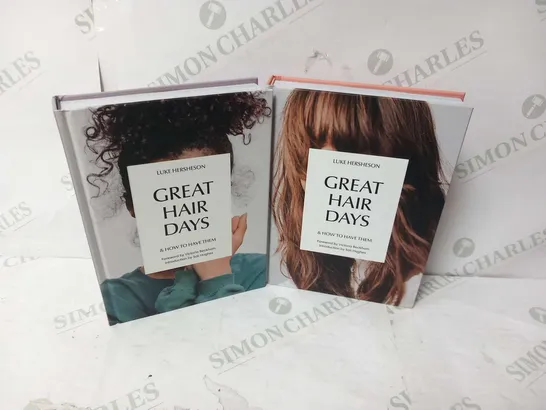 TWO ASSORTED GREAT HAIR DAYS AND HOW TO HAVE THEM LUKE HERSHESON BOOKS