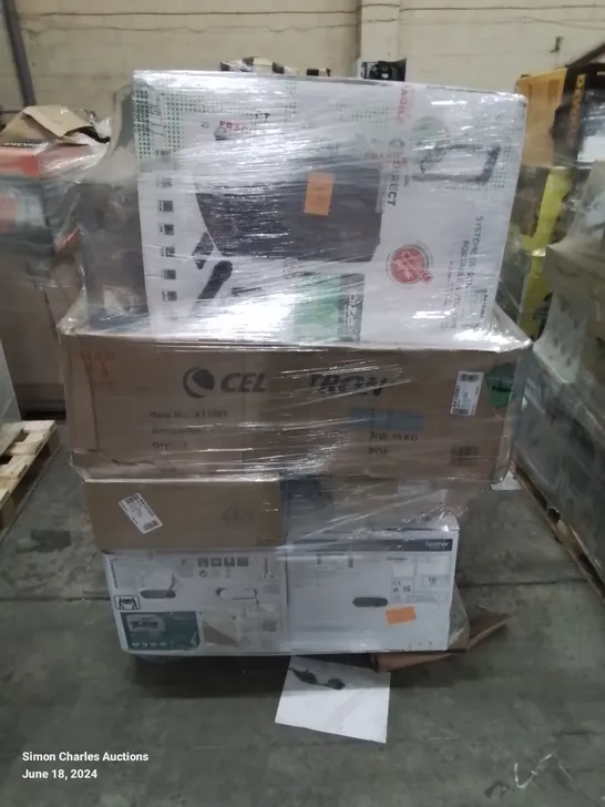 PALLET OF APPROXIMATELY 16 UNPROCESSED RAW RETURN HOUSEHOLD AND ELECTRICAL GOODS TO INCLUDE;