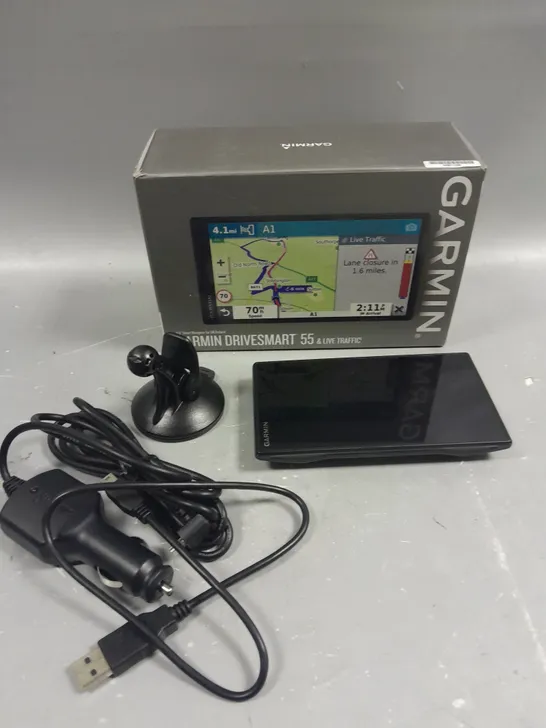 BOXED GARMIN DRIVESMART 55 SAT-NAV 