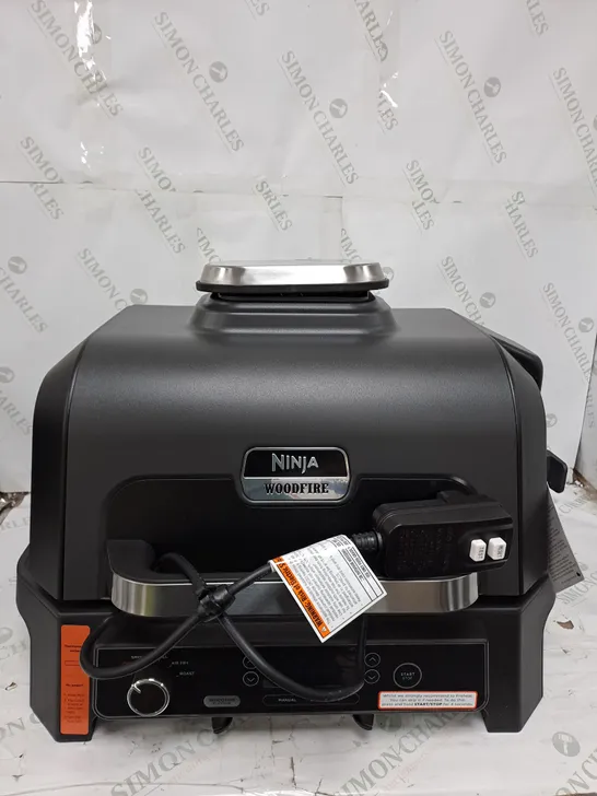 NINJA WOOD FIRE PRO XL ELECTRIC BBQ GRILL,SMART COOK SYSTEM BUILT IN THERMOMETER 